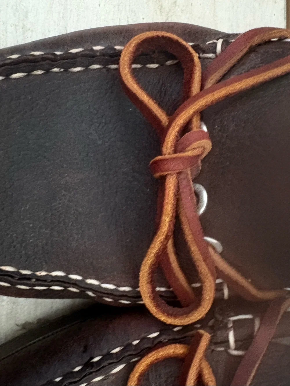 L.L. Bean Women's Handsewn Leather Moccasins, Camp Mocs Dark Brown Size 8.5